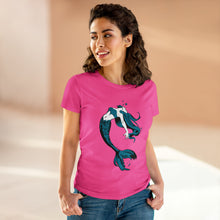 Load image into Gallery viewer, Mermaid Women&#39;s Cotton Tee (Various Colors)