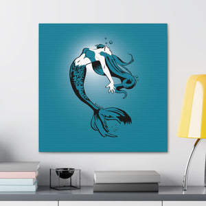 Mermaid Canvas Print (Various Sizes)