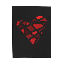 Load image into Gallery viewer, Red Heart Velveteen Plush Blanket (Various Sizes)