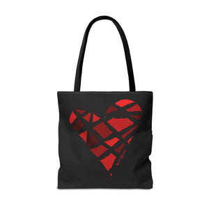 Red Heart Tote Bag (Various Sizes)