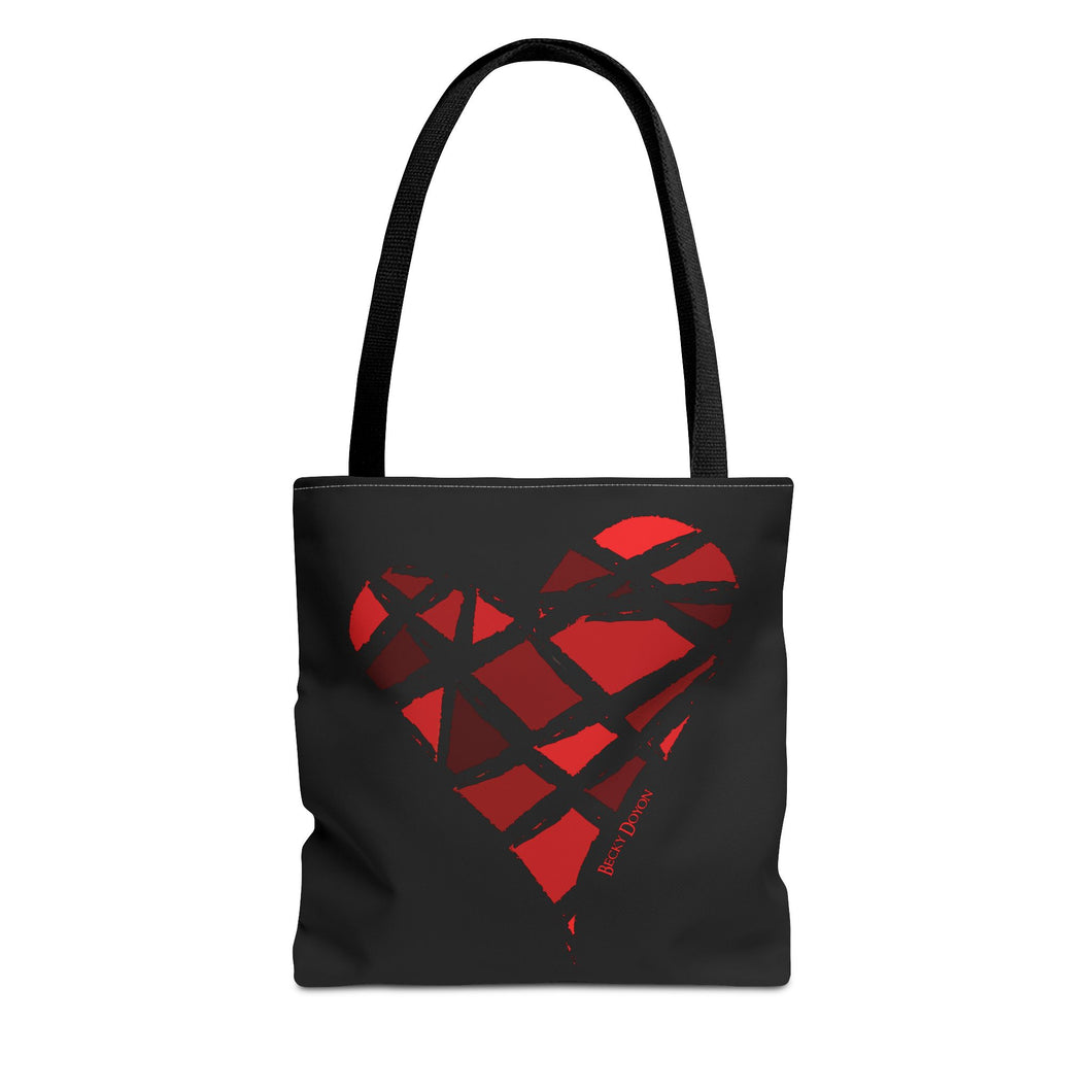 Red Heart Tote Bag (Various Sizes)