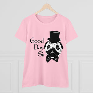 Fancy Pug Women's Cotton Tee (Various Colors)