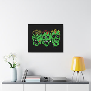 3 Zombies Canvas Print (Various Sizes)