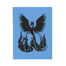 Load image into Gallery viewer, Phoenix Velveteen Plush Blanket (Blue) (Various Sizes)