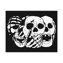 Load image into Gallery viewer, 3 Skulls Poster (Various Sizes)