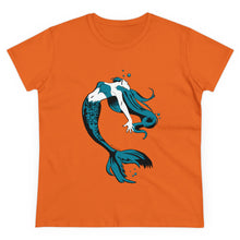 Load image into Gallery viewer, Mermaid Women&#39;s Cotton Tee (Various Colors)