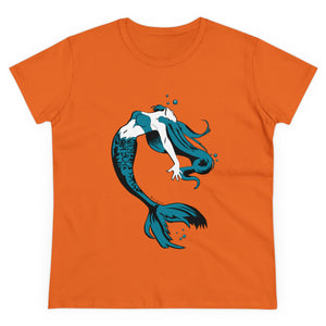 Mermaid Women's Cotton Tee (Various Colors)