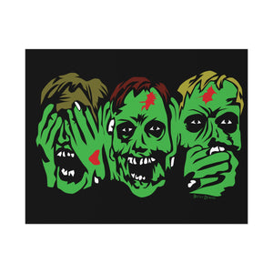 3 Zombies Poster (Various Sizes)