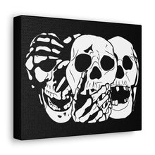 Load image into Gallery viewer, 3 Skulls Canvas Print (Various Sizes)