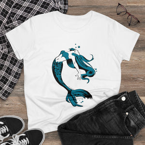 Mermaid Women's Cotton Tee (Various Colors)