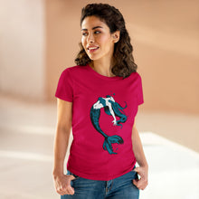 Load image into Gallery viewer, Mermaid Women&#39;s Cotton Tee (Various Colors)