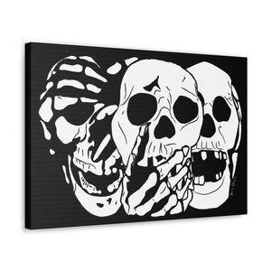 3 Skulls Canvas Print (Various Sizes)