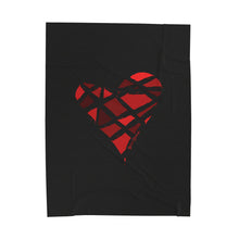 Load image into Gallery viewer, Red Heart Velveteen Plush Blanket (Various Sizes)