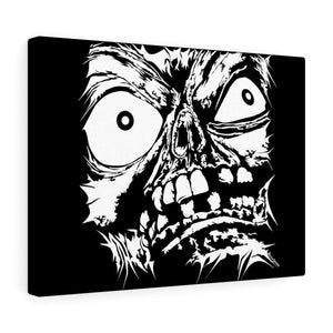 Stretched Monster Face Canvas Print (Various Sizes)