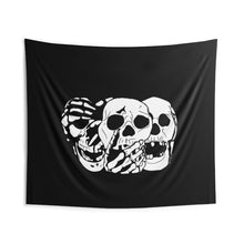 Load image into Gallery viewer, 3 Skulls Wall Tapestry (Various Sizes)