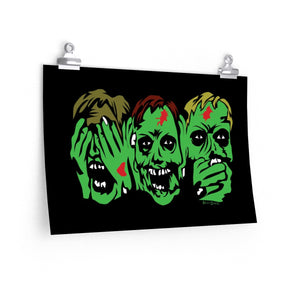 3 Zombies Poster (Various Sizes)