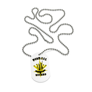 Pinball Wizard Dog Tag Necklace