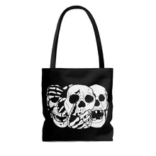 Load image into Gallery viewer, 3 Skulls Tote Bag (Various Sizes)