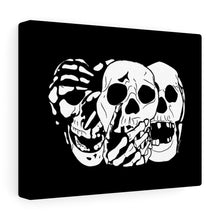 Load image into Gallery viewer, 3 Skulls Canvas Print (Various Colors)
