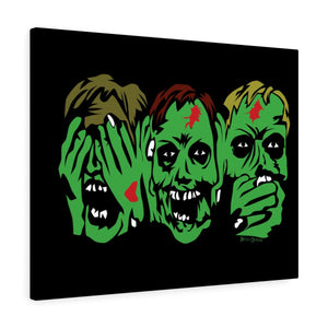 3 Zombies Canvas Print (Various Sizes)