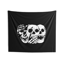 Load image into Gallery viewer, 3 Skulls Wall Tapestry (Various Sizes)