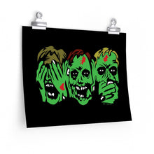 Load image into Gallery viewer, 3 Zombies Poster (Various Sizes)