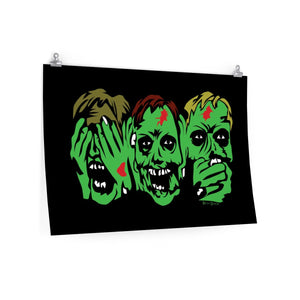 3 Zombies Poster (Various Sizes)