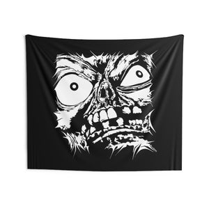 Stretched Monster Face Wall Tapestry (Various Sizes)