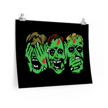 Load image into Gallery viewer, 3 Zombies Poster (Various Sizes)