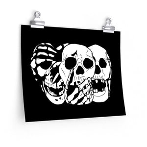 3 Skulls Poster (Various Sizes)
