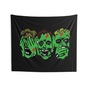 3 Zombies Wall Tapestry (Various Sizes)