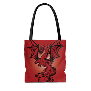 Red Dragon Tote Bag (Various Sizes)