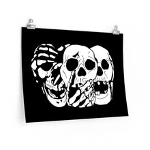 Load image into Gallery viewer, 3 Skulls Poster (Various Sizes)