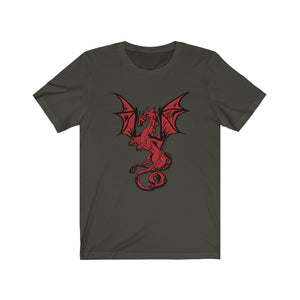 Red Dragon Cotton Tee (XS-4XL Various Colors)