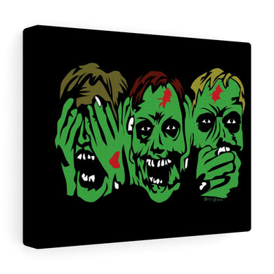 3 Zombies Canvas Print (Various Sizes)